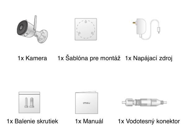 Wifi kamera Dahua Imou Bullet 2E 4Mpx IPC-F42FP – Obrázok 4